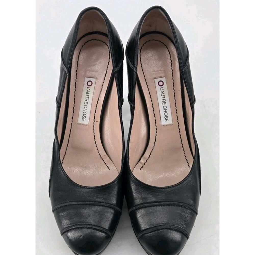 Whimsigoth Italian Leather Closed Toe Shoes Pumps Heels L'autre Chose Sz 6.5 - Picture 12 of 12